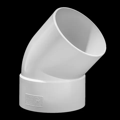 DWV - Bend - 100 x 45 degree Male & Female Plain - PVC