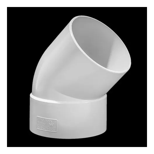 DWV - Bend - 100 x 45 degree Male & Female Plain - PVC