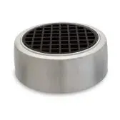 PLASTEC Collar Finishing DWV 100 mm (4 inch) With Black Grate & SS Suround - PVC