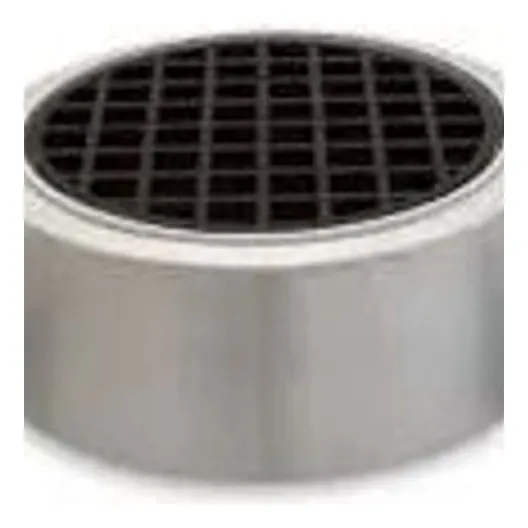 PLASTEC Collar Finishing DWV 100 mm (4 inch) With Black Grate & SS Suround - PVC