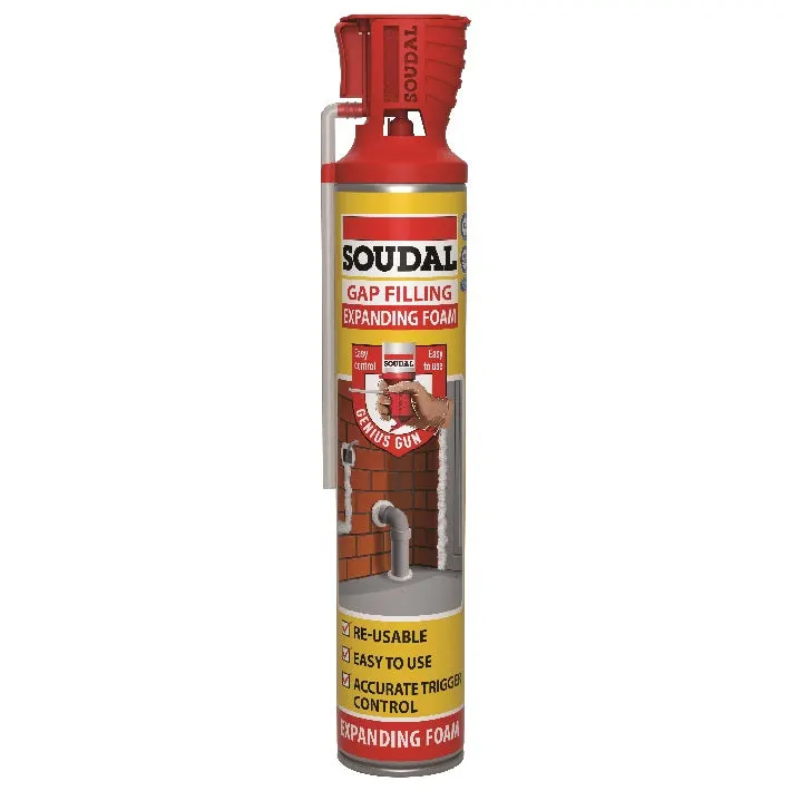 Soudal Genius Gun Gap Filling Expanding Foam