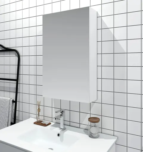 MERCIO MDF Shaving Cabinet 450mm - Gloss White
