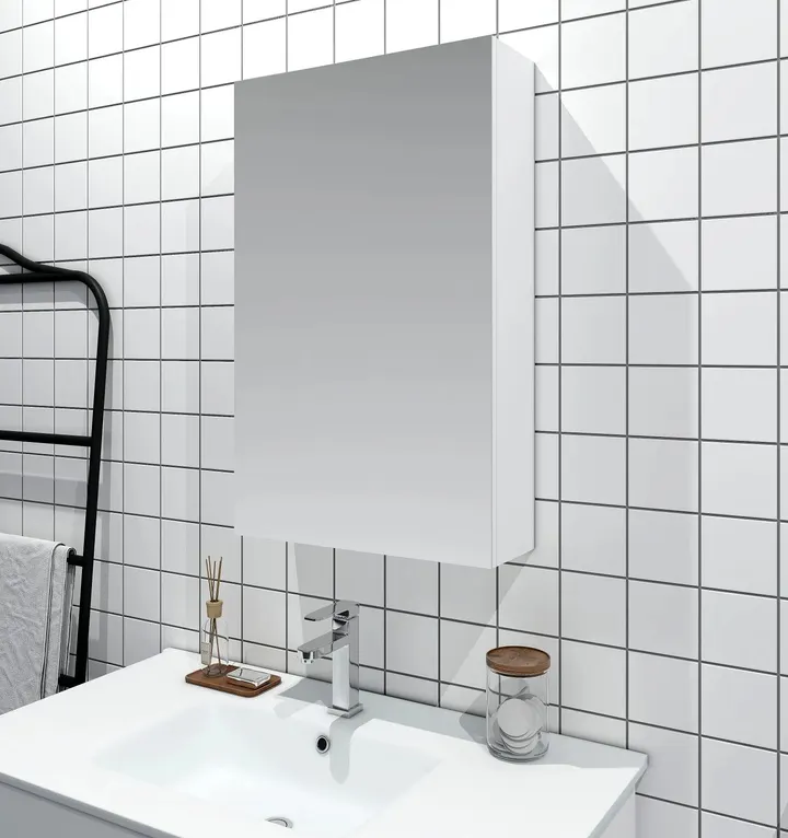 MERCIO MDF Shaving Cabinet 450mm - Gloss White