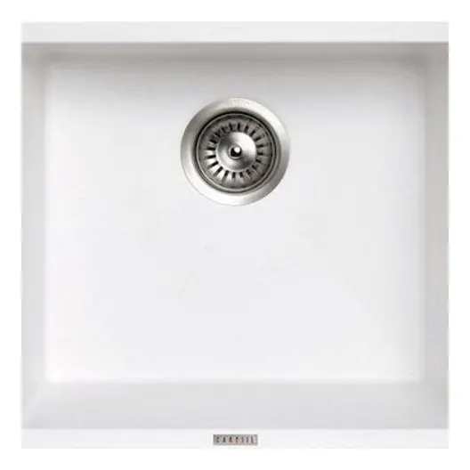 457x406mm White Granite Single Bowl Kitchen Sink