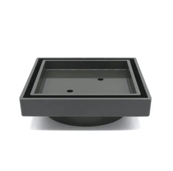 Slim Floor Waste Gunmetal 90mm