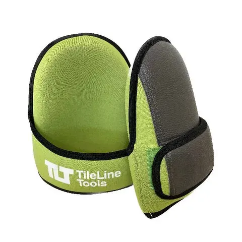 TileLine Tools Bicast Leather Kneepad - Neoprene Strap