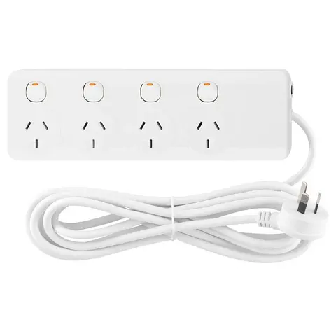 Arlec 4 Outlet Individually Switched Powerboard