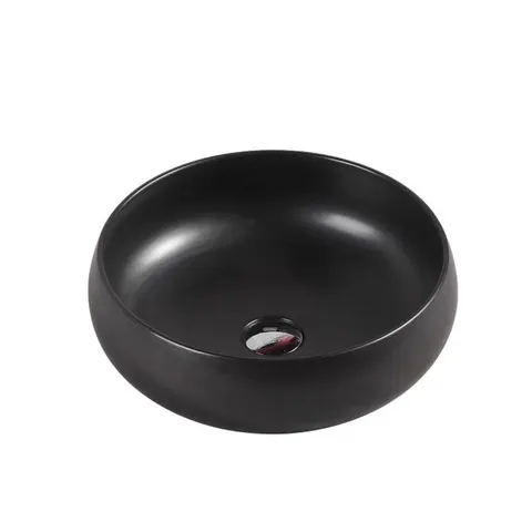MERCIO Asti 87 Counter-top Round Basin - Matt Black