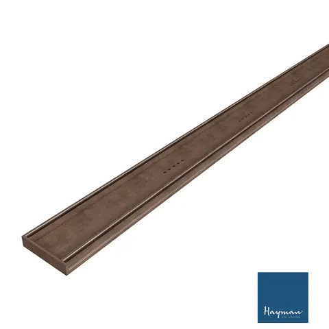 HAYMAN Aluminium Tile In Drain 3m x 100mm x 21mm Copper