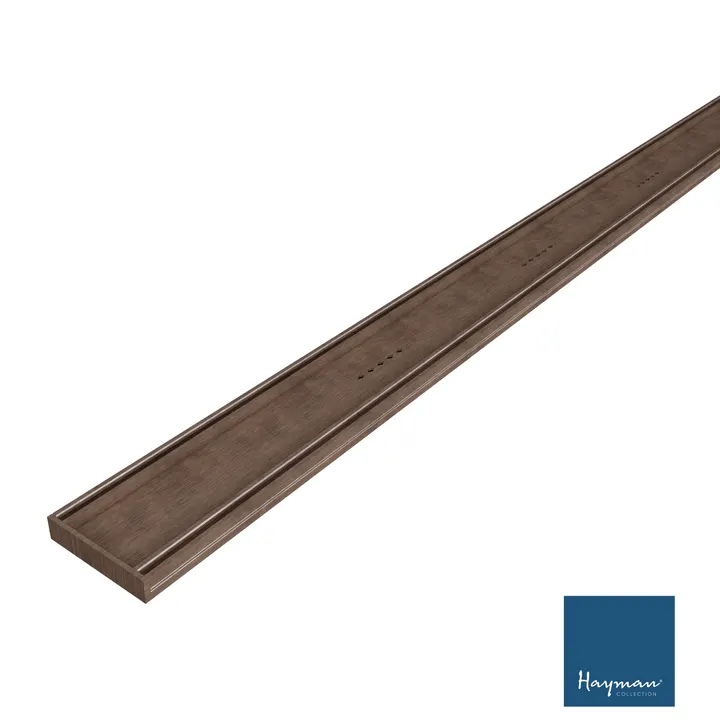 HAYMAN Aluminium Tile In Drain 3m x 100mm x 21mm Copper