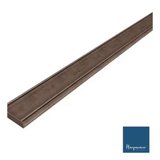 HAYMAN Aluminium Tile In Drain 3m x 100mm x 21mm Copper