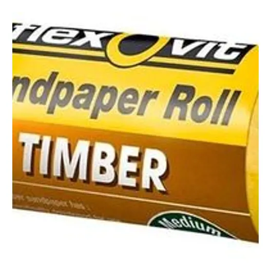 Flexovit 115mm x 1m 120 Grit Timber Sandpaper Roll