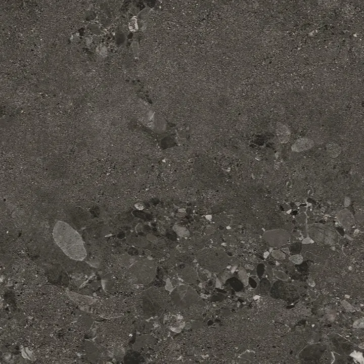 600*600 Forest Terrazzo Dark Grey Matt Floor Tile