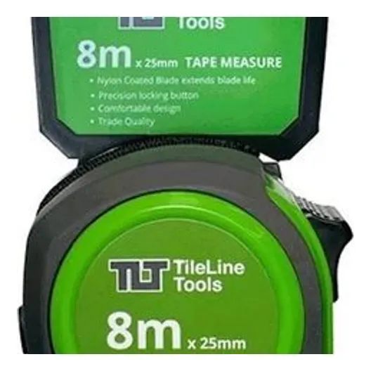 TileLine Tools 8m Tape Measure