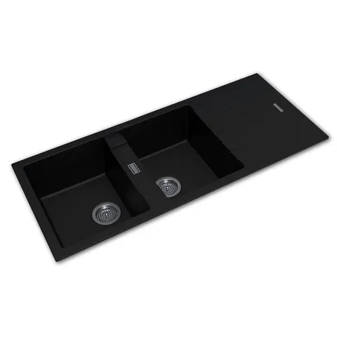 1000x500mm Black Granite Single Bowl Kitchen Sink