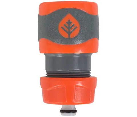 Pope 12mm Comfort Grip Hose Connector with Stop Valve
