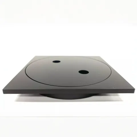 Clear Out Matt Black Floor Waste 150x150x70