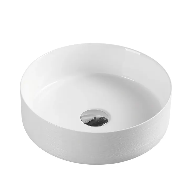 MERCIO Sasso 34 Counter-top Round Basin - Matt White