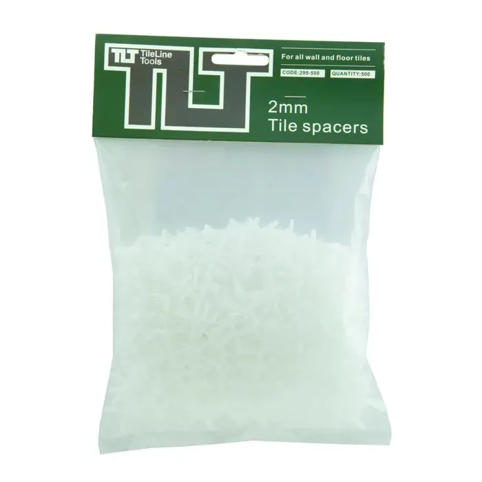 TileLine 2mm Cross Spacers (500 pcs)