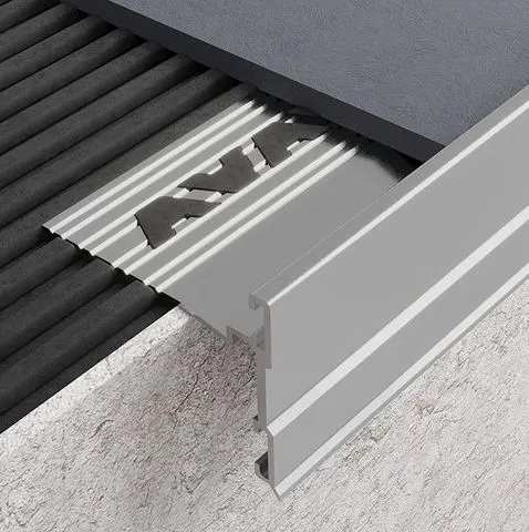 Amark All-Deck matt silver aluminium balcony trim