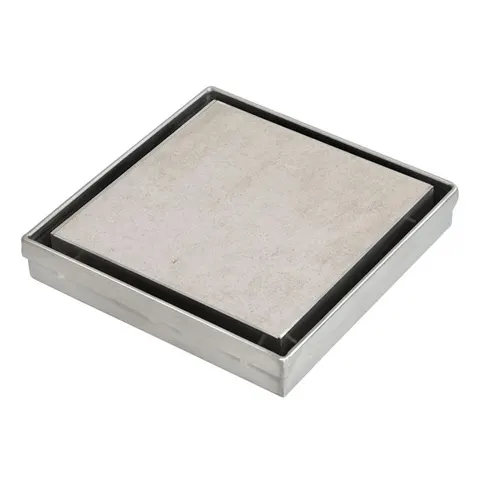 Amark Tile Insert Floor Drain 110 x 110mm (Variety Finishes)