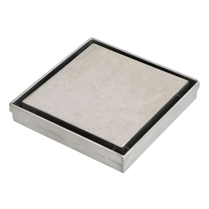 Amark Tile Insert Floor Drain 110 x 110mm (Variety Finishes)