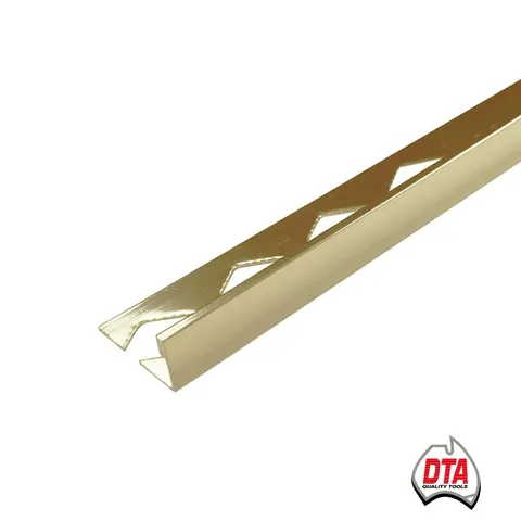 DTA Spectrim L-angle 10mm bright gold