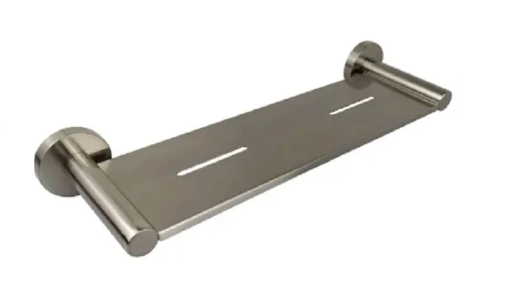 Hali Brushed Nickel Metal Shelf