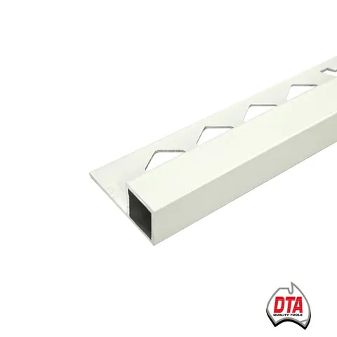 DTA Aluminium Box Square Edge 3m x 12mm Matt White