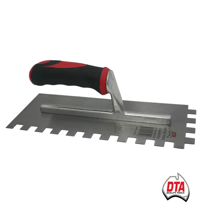 DTA Renovator Series Adhesive Trowel with Rubber Handle 12mm