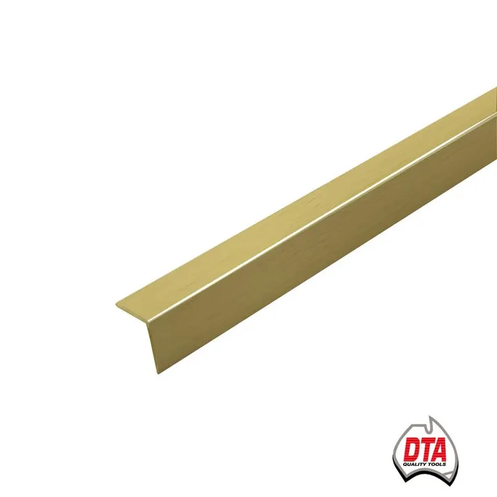 DTA Retro Fit L-Shape Trim 3m x 20mm Brushed Gold