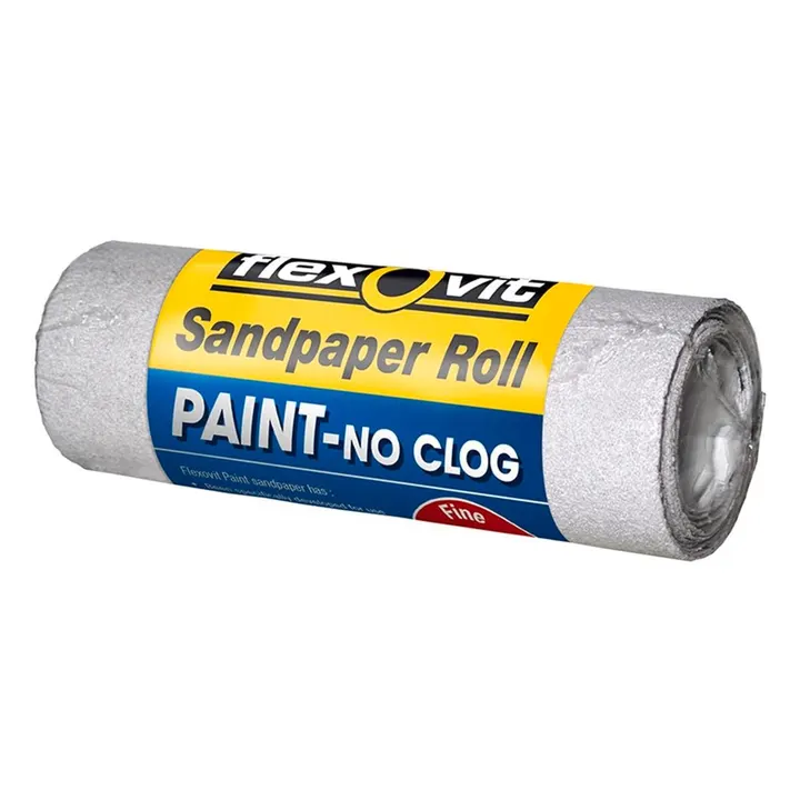 Flexovit 115mm x 1m 240 Grit No Clog Sandpaper Roll