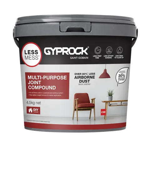 Gyprock Less Mess Multi-Purpose Joint Compound 4.5kg