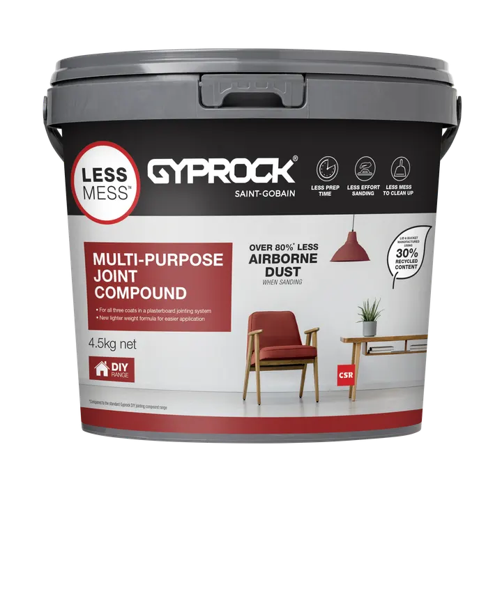 Gyprock Less Mess Multi-Purpose Joint Compound 4.5kg