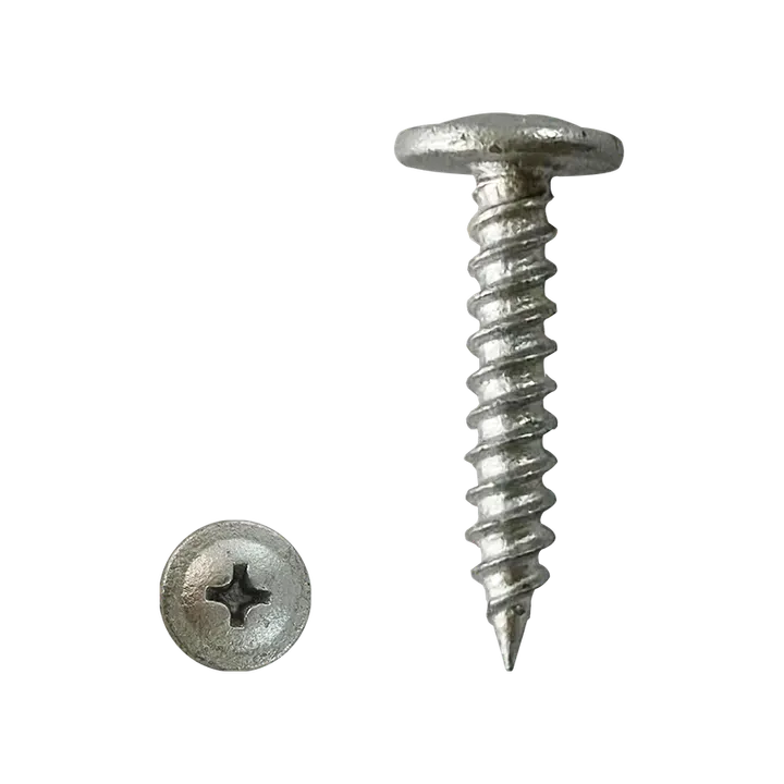 Lexem button head needle point screws galvanised