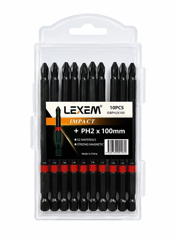 Lexem PH2 Impact Driver Bits Pack (Variety Sizes)