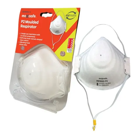 Maxisafe P2 Moulded Respirator 3 Pack