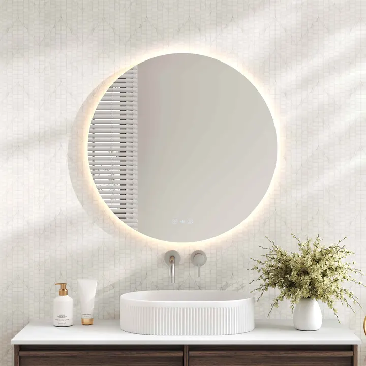Luna LED round mirror 750mm
