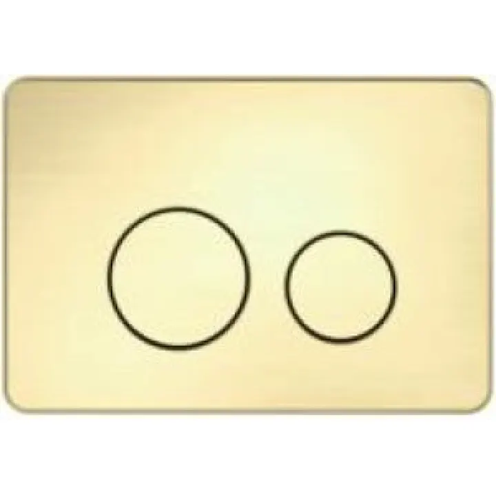Round flush plate brushed gold