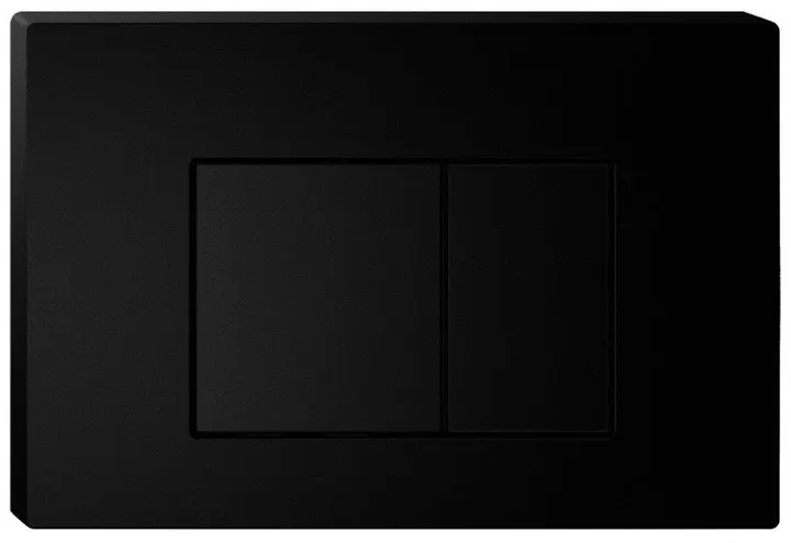 Square flush plate black