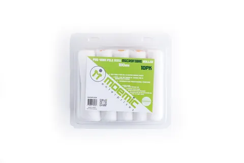 Moemic Pro 4mm Pile Mini Microfibre Roller 100mm 10 Pack