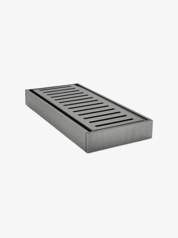 Ezy Flow Guard Brushed Gunmetal 21mm grate