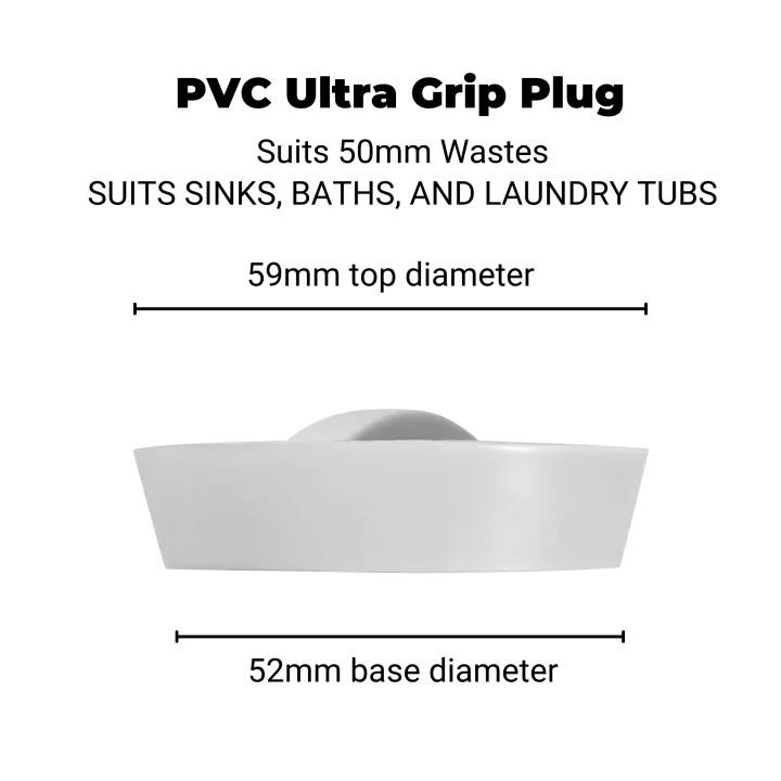 BOSTON PVC Ultra Grip Plug 50mm