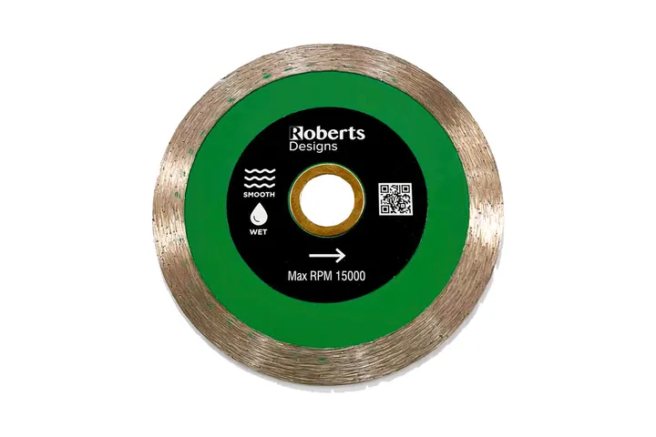 Roberts Designs Continuous Rim Diamond Blade - Green 105mm