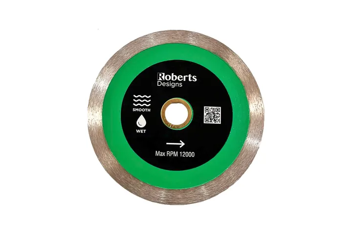 Roberts Designs Continuous Rim Diamond Blade - Green 125mm
