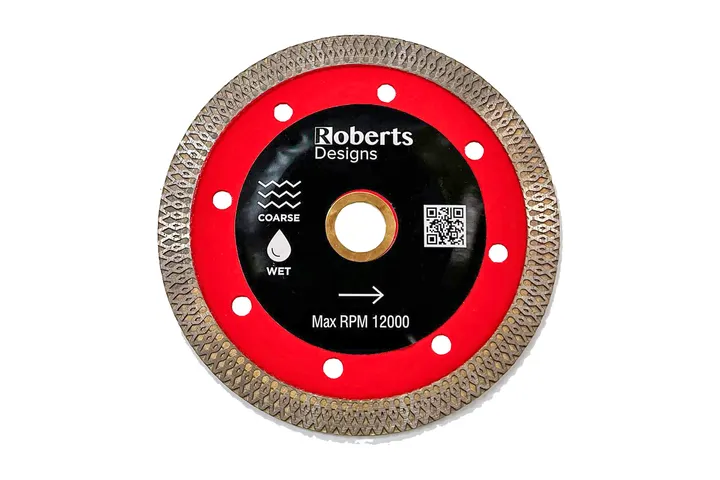 Roberts Designs Mesh Rim Diamond Blade - Red 125mm