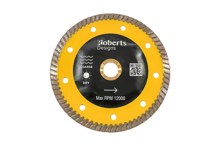 Roberts Designs Turbo Diamond Blade - Yellow 125mm