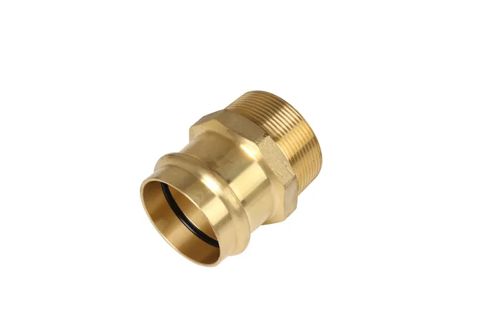 ROBUSTO Copper Press Fitting - Connector - NO3 - Straight 20mm (3/4") x 3/4' BSPM