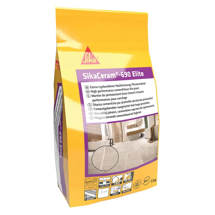 SikaCeram-690 Elite tile grout 5kg bag