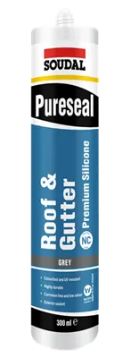 Soudal Pureseal Roof & Gutter NC 300ml (range image, grey cartridge shown)